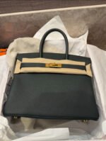 Herm&egrave;s Birkin 25-35 Emerald TOGO Custom - Image 6