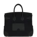 Hermes Birkin 25 Cargo Black Toile Goeland and Black Swift Palladium Hardware - Image 4