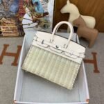 Herm&egrave;s Picnic Sellier Birkin 25 Palladium Hardware customization - Image 3