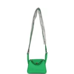 Hermes Mini Lindy Vert Comics Clemence Palladium Hardware - Image 7