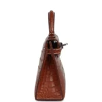Hermes Kelly Sellier 20 Fauve Matte Alligator Barenia Palladium Hardware - Image 3
