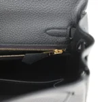 Hermes Kelly Retourne 25 Black Togo Permabrass Hardware - Image 9