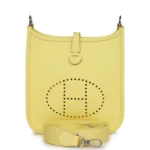 Hermes Evelyne TPM Limoncello Clemence Palladium Hardware