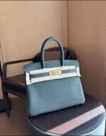 Herm&egrave;s Birkin 25-35 Emerald TOGO Custom - Image 3