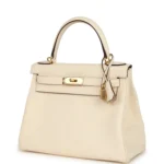 Hermes Kelly Retourne 28 Nata Clemence Gold Hardware - Image 5