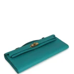 Hermes Kelly Cut Vert Verone Swift Gold Hardware - Image 6