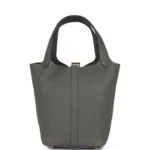 Hermes Picotin Lock 18 Gris Meyer Clemence Gold Hardware - Image 4