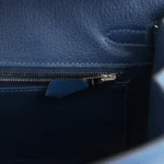 Hermes Birkin Sellier 25 Deep Bleu Madame Palladium Hardware - Image 9