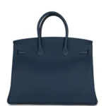 Hermes Birkin 35 Bleu De Prusse Togo Gold Hardware - Image 4