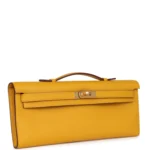 Hermes Kelly Cut Jaune Ambre Swift Gold Hardware - Image 2