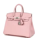 Hermes Birkin 25 Rose Sakura Swift Palladium Hardware - Image 5