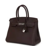 Hermes Birkin 30 Chocolat Togo Palladium Hardware - Image 5