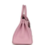 Hermes Birkin 25 Mauve Sylvestre Swift Palladium Hardware - Image 3