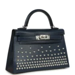 Hermes Kelly Sellier 20 Clout�� Bleu Abyss Box Palladium Hardware - Image 2