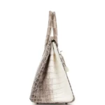 Hermes Birkin 30 Himalaya Niloticus Crocodile Palladium Hardware - Image 3