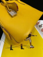 Herm&egrave;s Bolide 25 Yellow silver Buckle Custom - Image 6