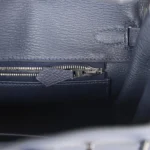 Hermes Birkin 25 Bleu Nuit Togo Palladium Hardware - Image 9
