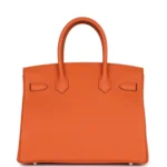Hermes Birkin 30 Orange Togo Palladium Hardware - Image 4