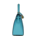 Hermes Kelly Sellier 25 Bleu Du Nord Madame Palladium Hardware - Image 3