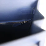 Hermes Kelly Sellier 35 Bleu Saphir Epsom Palladium Hardware - Image 9