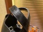Hermes Picotin Basket - Crocodile Skin - Classic Black - Fully Hand-Embroidered - 18cm-22cm - Image 8