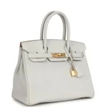 Hermes Birkin 30 Gris Perle Togo Gold Hardware - Image 2
