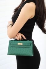 Hermes Kelly1 Mini 22 South African ostrich skin - Image 4