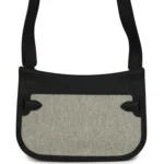 Hermes Mini Jypsiere Black and Ecru Toile H Black Swift Palladium Hardware - Image 4