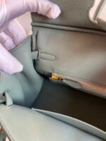 Hermes Birkin 25, almond green Togo customization - Image 8