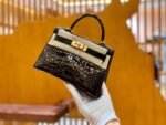 Hermes Kelly2 Mini 19 crocodile skin - Image 7