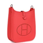 Hermes Evelyne TPM Rose Texas Clemence Palladium Hardware - Image 2