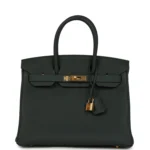 Hermes Birkin 30 Vert Mangrove Togo Gold Hardware