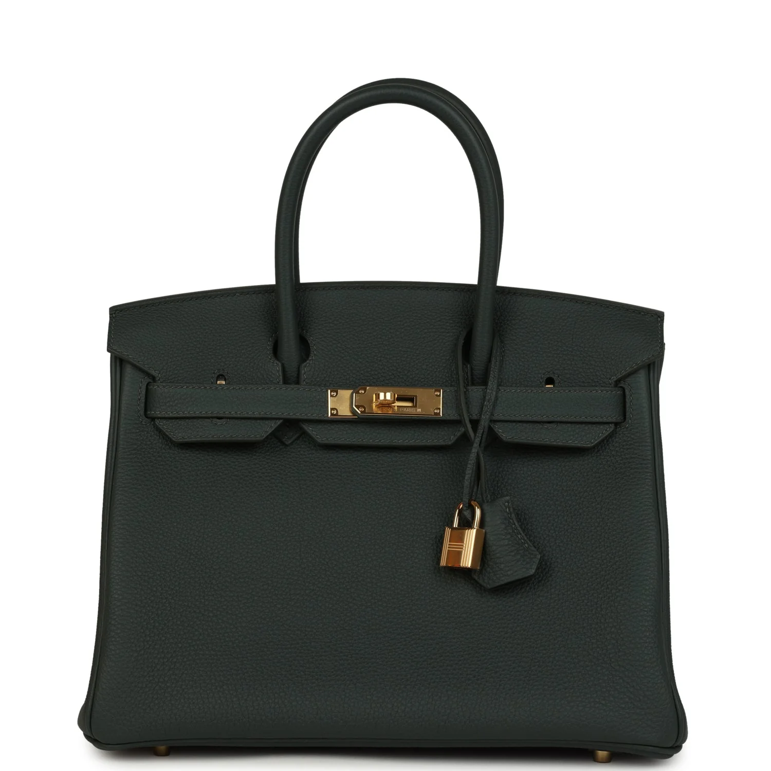 75138269-F394-A2AD-1FC8-C97ADCE7A108.webp Hermes Birkin 30 Vert Mangrove Togo Gold Hardware - Image 1