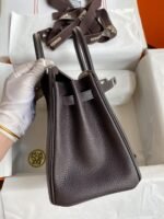 Hermes Birkin 25-35cm Ebony palm Togo customization - Image 5