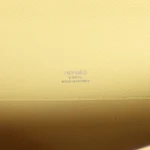 Hermes Kelly Cut Jaune Poussin Epsom Palladium Hardware - Image 7