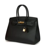 Hermes Birkin Sellier 30 Black Epsom Gold Hardware - Image 5