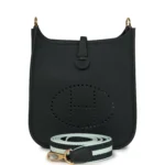 Hermes Evelyne TPM Vert Fonce Clemence Gold Hardware