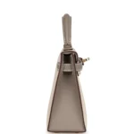 Hermes Special Order (HSS) Kelly Sellier 20 Craie and Gris Asphalte Epsom Permabrass Hardware - Image 3