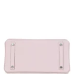 Hermes Birkin 30 Mauve Pale Clemence Palladium Hardware - Image 6