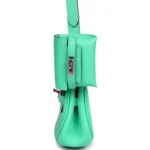 Hermes Kelly Moove Vert Comics Swift Palladium Hardware - Image 6