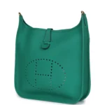 Hermes Evelyne III PM Vert Jade Clemence Gold Hardware - Image 3