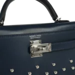 Hermes Kelly Sellier 20 Clout�� Bleu Abyss Box Palladium Hardware - Image 7