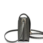 Hermes Mini Roulis Gris Ciment Shiny Alligator Permabrass Hardware - Image 3