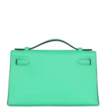 Hermes Kelly Pochette Vert Comics Swift Gold Hardware - Image 5