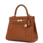 Hermes Kelly Retourne 25 Fauve Barenia Faubourg Gold Hardware - Image 6
