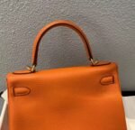 Hermes Kelly orange TOGO fully hand-sewn cowhide  35-40cm long - Image 6