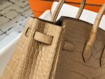 Hermes Birkin 25-30 tea-colored gold buckle, matte crocodile leather lining customization - Image 8