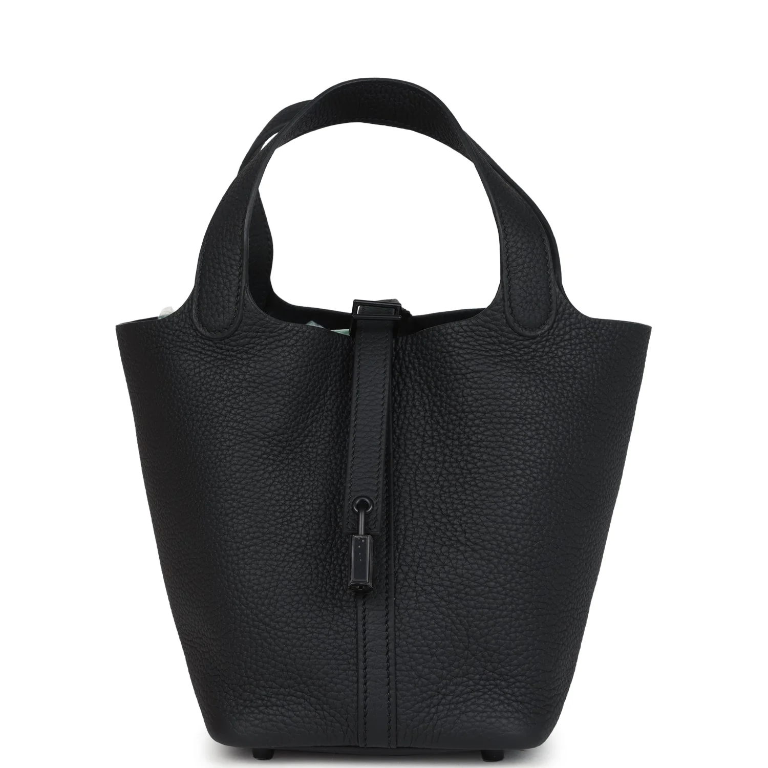 7891A63E-201E-D61F-6725-0E4DCCD8ED3A.webp Hermes Picotin Lock 18 Monochrome Black Clemence Black Hardware - Image 1