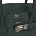 Hermes Birkin 35 Vert Mangrove Togo Palladium Hardware - Image 7
