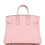 Hermes Birkin 25 Rose Sakura Swift Palladium Hardware - Image 4